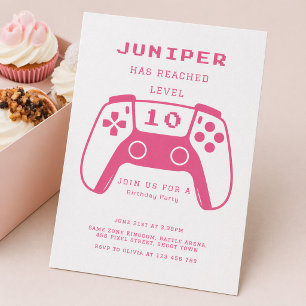 Invitation Fête d'anniversaire des filles de niveau supérieur