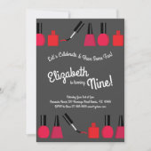 Invitation Fête d'anniversaire des fillettes polonaises de pe (Devant)