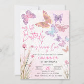 Invitation Fête d'anniversaire des fleurs sauvages de Little (Devant)