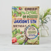 Invitation Fête d'anniversaire des garçons de Creep, Crawl ou (Debout devant)