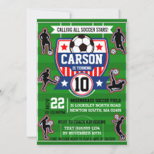Fête d'anniversaire des garçons de football sur le