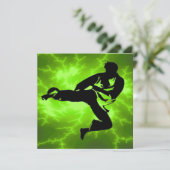 Invitation Fête d'anniversaire des garçons des arts martiaux (Debout devant)