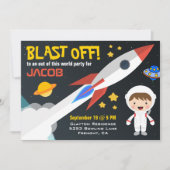 Invitation Fête d'anniversaire des garçons modernes de l'espa (Devant)