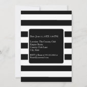 Invitation Fête d'anniversaire des hommes noirs et blancs (Dos)