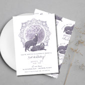 Invitation Fête d'anniversaire des loups-enfants de lune