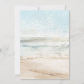 Invitation Fête d'anniversaire des palmiers de plage tropicau (Dos)