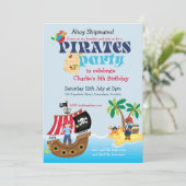 Invitation Fête d'anniversaire des Pirates (Debout devant)