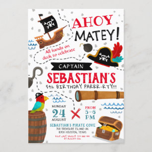 Invitations Faire Part Pirates Des Caraibe Zazzle Be