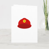 Invitation Fête d'anniversaire des pompiers (Dos)