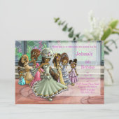 Invitation Fête d'anniversaire des princes afro-américains (Debout devant)