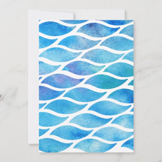 Invitation Fête d'anniversaire d'été de Water Gun (Dos)