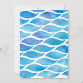 Invitation Fête d'anniversaire d'été de Water Gun pour fille (Dos)