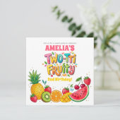 Invitation Fête d'anniversaire Deux-tti Fruity 2 ans (Debout devant)