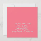 Invitation Fête d'anniversaire Deux-tti Fruity 2 ans (Dos)