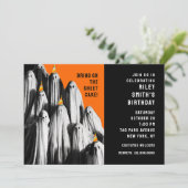 Invitation Fête d'anniversaire d'Halloween (Debout devant)