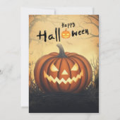 Invitation Fête d'anniversaire d'Halloween (Dos)