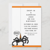 Invitation Fête d'anniversaire d'Halloween (Devant)