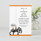 Invitation Fête d'anniversaire d'Halloween (Debout devant)