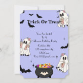 Invitation fête d'anniversaire d'halloween (Devant)