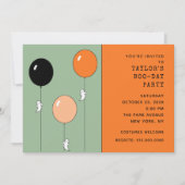 Invitation Fête d'anniversaire d'Halloween (Devant)