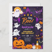 Invitation Fête d'anniversaire d'Halloween (Devant)