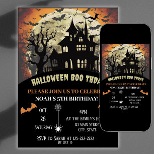 Invitation Fête d'anniversaire d'Halloween effrayant