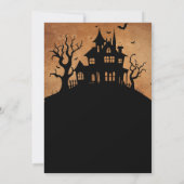 Invitation Fête d'anniversaire d'Halloween effrayant (Dos)