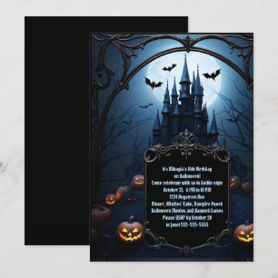 Invitation Fête d'anniversaire d'Halloween pour adolescent au