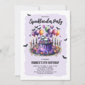 Invitation Fête d'anniversaire d'Halloween pour enfants épous (Devant)