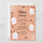 Invitation Fête d'anniversaire d'Halloween pour enfants Fantô (Devant)