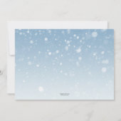 Invitation Fête d'anniversaire d'hiver adulte moderne (Dos)