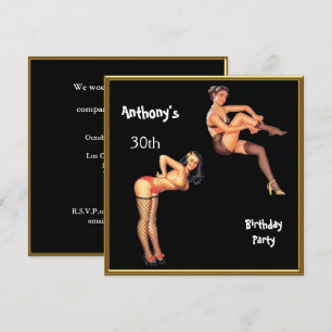 Invitation Fête d'anniversaire d'homme tout âge
