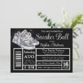 Invitation Fête d'anniversaire Diamond Sneaker Ball (Debout devant)