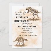 Invitation Fête d'anniversaire Dino-Mite Dig (Devant)