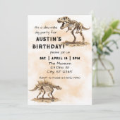Invitation Fête d'anniversaire Dino-Mite Dig (Debout devant)