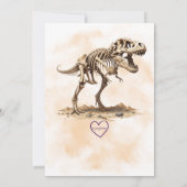 Invitation Fête d'anniversaire Dino-Mite Dig (Dos)