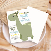 Invitation Fête d'anniversaire Dinosaure Stomp Chomp Rawr