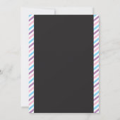 Invitation Fête d'anniversaire d'invitation d'anniversaire de (Dos)