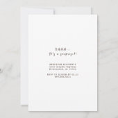 Invitation fête d'anniversaire Dirty Thirty (Dos)