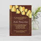 Invitation fête d'anniversaire d'or (Debout devant)