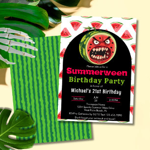 Invitation Fête d'anniversaire drôle et en colère de Summerwe