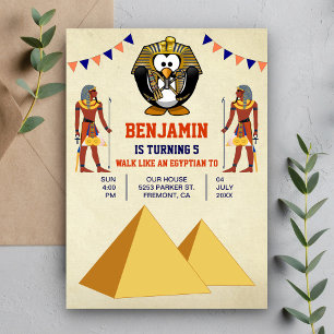 Invitation Fête d'anniversaire drôle et mignonne pour enfants