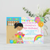 Invitation Fête d'anniversaire du African American Bowling (Debout devant)