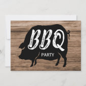 Invitation Fête d'anniversaire du barbecue (Devant)