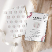 Invitation Fête d'anniversaire du baseball