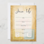 Invitation Fête d'anniversaire du bébé remplir l'invitation v (Devant)