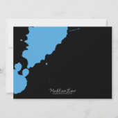 Invitation Fête d'anniversaire du Blue Paintball Splatz Paint (Dos)