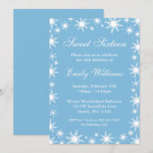 Invitation Fête d'anniversaire du bonbon 16 du pays des (Devant / Derrière)