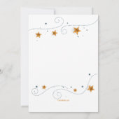 Invitation Fête d'anniversaire du cadre photo Star (Dos)