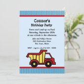 Invitation Fête d'anniversaire du Camion de vidange et de l'É (Debout devant)